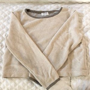 Harlyn cropped cream sweater.